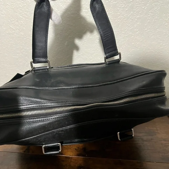 【希少】OLD COACH Dulles Bag leather black -473Wx593H-410524026-blk-